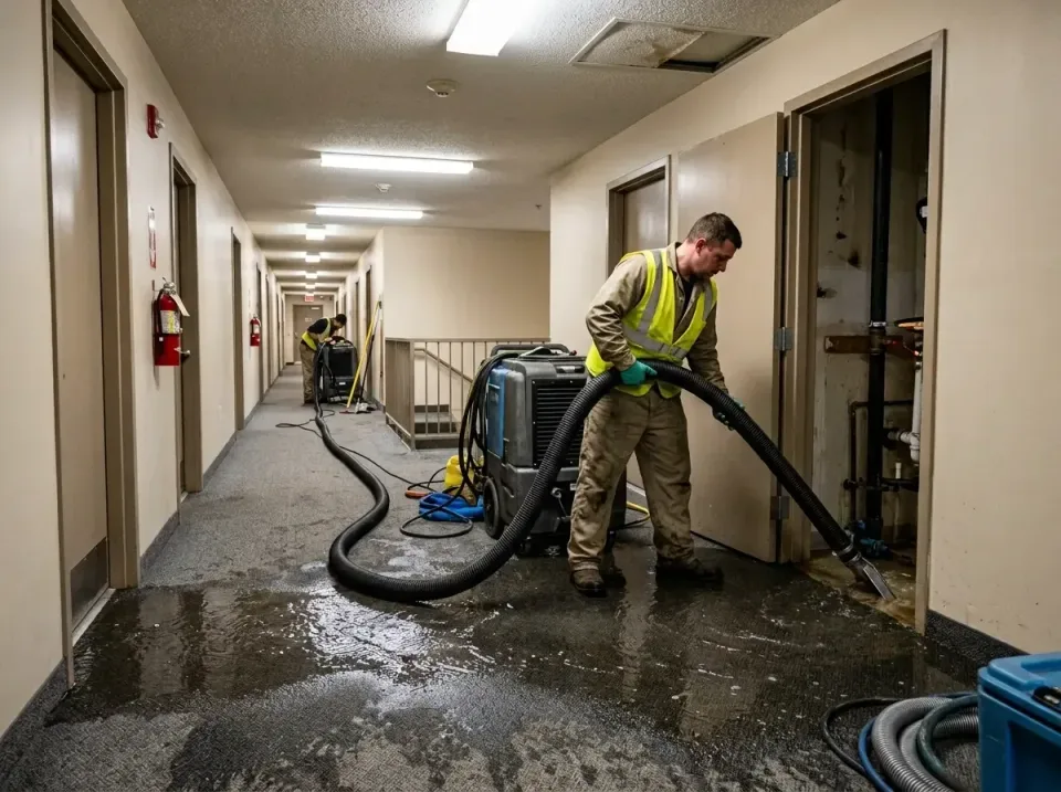 multi-unit-apartment-hallway-f-005 — frequently asked questions, Emergency Burst Pipe Water Extraction & Removal in Forest C…